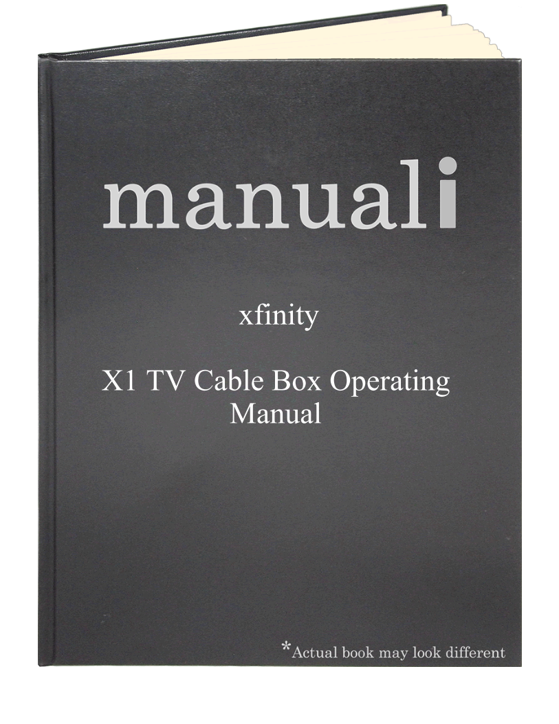 xfinity X1 TV Cable Box Operating Manual