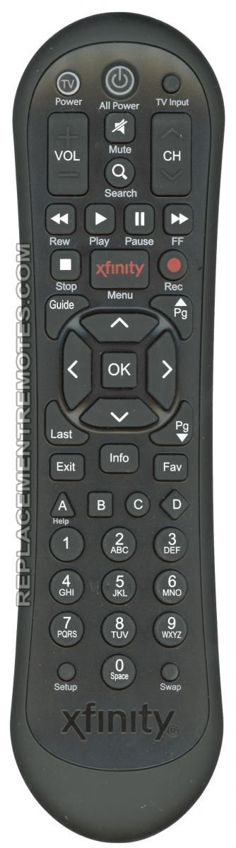 xfinity XR2v3-P Cable Box Remote Control