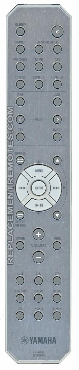 Genuine Yamaha RAX23 Stereo Receiver Remote Control 