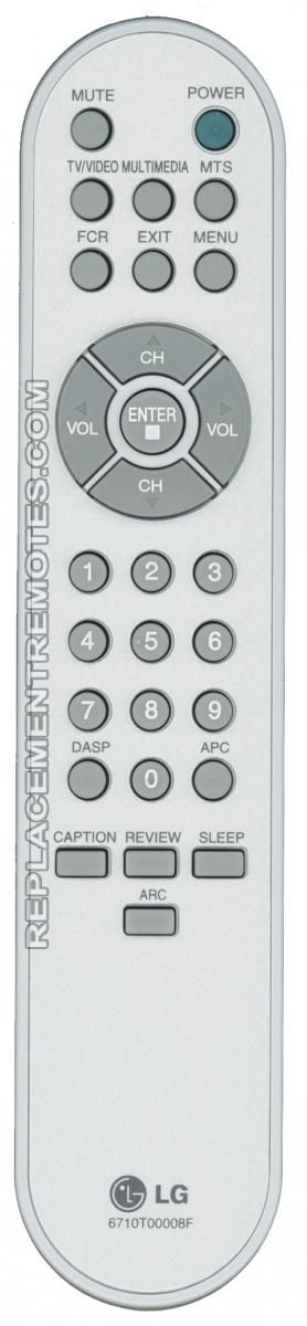 LG 6710T00008F Projector Remote Control