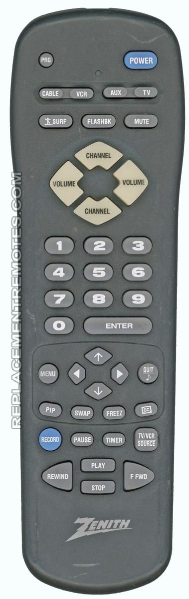 Buy ZENITH MBR3447T -92410086 TV Remote Control